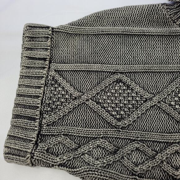 Textured Chunky Grey Sweater by Nine West Jeans size Medium - Picture 3 of 8